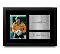 HWC Trading Nick Farr-Jones Australia Gifts Printed Signed Autograph Picture for Rugby Union Fans - A4 Framed