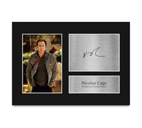 HWC Trading Nicolas Cage National Treasure Benjamin Franklin Gates Gifts Printed Signed Autograph Picture for Movie Memorabilia Fans - A4 (ID-012160)