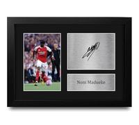 HWC Trading Noni Madueke Arsenal Gifts Printed Signed Autograph Picture for Football Fans and Supporters - A4 Framed