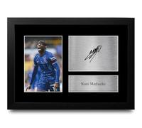 HWC Trading Noni Madueke Chelsea Gifts Printed Signed Autograph Picture for Football Fans and Supporters - A4 Framed