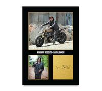 HWC Trading Norman Reedus The Walking Dead Daryl Dixon Gifts Printed Signed Autograph Picture for TV Show Fans - A4 Print Only (ID-005304)