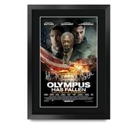HWC Trading Olympus Has Fallen (2013) Gerard Butler Gifts Printed Poster Signed Autograph Picture for Movie Memorabilia Fans - A3 Framed