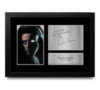 HWC Trading Oscar Isaac Personalised Gift - Signed Autograph Picture, Framed A4 TV Memorabilia with Custom Name Message for Birthday Christmas Wedding