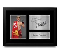 HWC Trading Paddy Pimblett UFC Personalised Gift - Signed Autograph Picture, Framed A4 MMA Memorabilia with Custom Name Message for Birthday Christmas Wedding