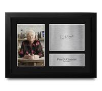 HWC Trading Pam St Clement Eastenders Pat Butcher Gifts Printed Signed Autograph Picture for TV Show Fans - A4 Framed