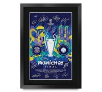 HWC Trading Paris Blue and Reds Programme Gifts Printed Signed Autograph Picture for Football Fans and Supporters - A3 Framed