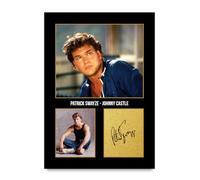 HWC Trading Patrick Swayze Dirty Dancing Johnny Castle Gifts Printed Signed Autograph Picture for Movie Memorabilia Fans - A4 Print Only (ID-005803)