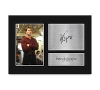 HWC Trading Patrick Swayze Ghost Sam Wheat Gifts Printed Signed Autograph Picture for Movie Memorabilia Fans - A4 (ID-011905)