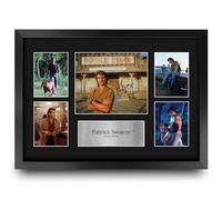 HWC Trading Patrick Swayze Road house Gifts Printed Signed Autograph Picture Display for Movie Memorabilia Fans - A3 Framed