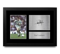 HWC Trading Paul Lambert Celtic Gifts Printed Signed Autograph Picture for Football Fans and Supporters - A4 Framed