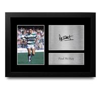 HWC Trading Paul McStay Celtic Gifts Printed Signed Autograph Picture for Football Fans and Supporters - A4 Framed