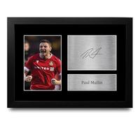 HWC Trading Paul Mullin Wrexham Gifts Printed Signed Autograph Picture for Football Fans and Supporters - A4 Framed