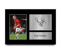 HWC Trading Paul Scholes Gift Signed A4 Printed Autograph Gifts Photo Display