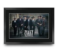 HWC Trading Peaky Blinders Scene 1 Gifts Printed Signed Autograph Picture for TV Memorabilia Fans - A3 Framed