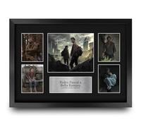 HWC Trading Pedro Pascal & Bella Ramsey The Last of Us Gifts Printed Signed Autograph Presentation Photo Montage Display for TV Show Fans - A3 Framed