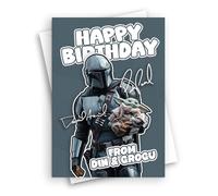 HWC Trading Pedro Pascal & David Acord The Mandalorian The Mandalorian &Grogu TV Star Fan Happy Birthdays Cards Celebrations Geetings Gifts - A5 (ID-005708)
