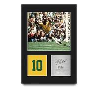 HWC Trading Pele Brazil Gifts Printed Signed Autograph Picture for Football Fans and Supporters - A4 Portrait