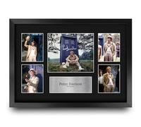 HWC Trading Peter Davison Doctor Who Gifts Printed Signed Autograph Presentation Photo Montage Display for TV Show Fans - A3 Framed