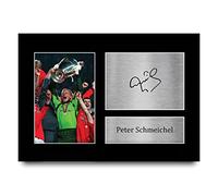 HWC Trading Peter Schmeichel Gift Signed A4 Printed Autograph Gifts Photo Display