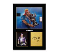 HWC Trading Peter Wright Gifts Printed Signed Autograph Picture for Darts Memorabilia Fans - A4 Print Only (ID-009157)