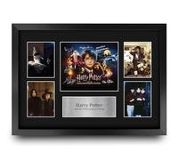 HWC Trading Philosophers Stone Harry Potter Gifts Printed Signed Autograph Presentation Display Montage for Movie Memorabilia Fans - A3 Framed