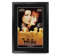 HWC Trading Practical Magic Sandra Bullock, Nicole Kidman Gifts Printed Poster Signed Autograph Picture for Movie Memorabilia Fans - A3 Framed