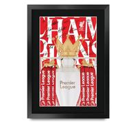 HWC Trading Premier League Champions 2014/2025 Printed Memorabilia Signed Autograph Poster for Football Fans and Supporters - A3 Framed