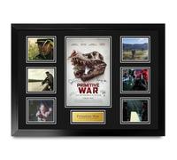 HWC Trading Primitive War Signed Movie Poster A2 Deluxe Framed Display | Film Poster and Multi-Photo Display, Printed Replica Autographs, Black Frame Made in Our UK Workshop, Ready to Hang