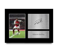 HWC Trading Raheem Sterling Arsenal Gifts Printed Signed Autograph Picture for Football Fans and Supporters - A4
