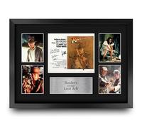 HWC Trading Raiders of the Lost Ark Gifts Printed Signed Autograph Presentation Display Montage for Movie Memorabilia Fans - A3 Framed
