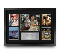HWC Trading Ralph Macchio & Pat Morita The Karate Kid Gifts Printed Signed Autograph Picture Display for Movie Memorabilia Fans - A3 Framed