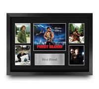 HWC Trading Rambo 1 Gifts Printed Signed Autograph Presentation Display Montage for Movie Memorabilia Fans - A3 Framed