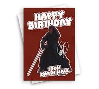 HWC Trading Ray Park Star Wars DarthMaul Movie Star Fan Happy Birthdays Cards Celebrations Geetings Gifts - A5 (ID-005710)