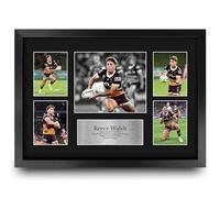 HWC Trading Reece Walsh Brisbane Broncos Gifts Printed Signed Autograph Picture for Rugby League Fans - A3 Framed