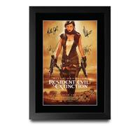 HWC Trading Resident Evil : Extinction Gifts Printed Poster Signed Autograph Picture for Movie Memorabilia Fans (ID-003625) - A4 Framed Print