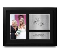 HWC Trading Rita Simons & Samantha Womack Eastenders Eastenders Gifts Printed Signed Autograph Picture for TV Show Fans - A4 Framed