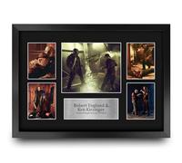 HWC Trading Robert Englund & Ken Kirzinger Freddy vs Jason Gifts Printed Signed Autograph Picture Display for Movie Memorabilia Fans - A3 Framed