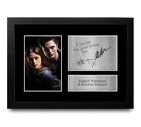 HWC Trading Robert Pattinson Twilight Personalised Gift - Signed Autograph Picture, Framed A4 Film & TV Memorabilia with Custom Name Message for Birthday Christmas Wedding