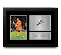 HWC Trading Robert Sanchez Chelsea Gifts Printed Signed Autograph Picture for Football Fans and Supporters - A4 Framed