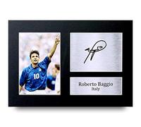 HWC Trading Roberto Baggio Signed A4 Printed Autograph Italy Photo Display