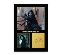 HWC Trading Roger L Jackson Scream Ghost Face Gifts Printed Signed Autograph Picture for Movie Memorabilia Fans - A4 Print Only (ID-005422)