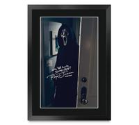 HWC Trading Roger L Jackson Scream Ghostface Gifts Printed Signed Autograph Picture for Movie Memorabilia Fans - A3 Framed (ID-006204)
