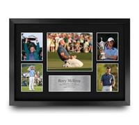 HWC Trading Rory McIlroy Gifts Printed Signed Autograph Picture for Golf Memorabilia Fans - A3 Framed