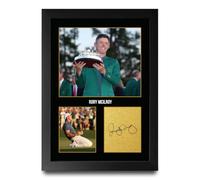 HWC Trading Rory McIlroy Gifts Printed Signed Autograph Picture for Golf Memorabilia Fans - A4 Framed Print (ID-009168)