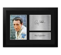 HWC Trading Roy Scheider Jaws Brody Gifts Printed Signed Autograph Picture for Movie Memorabilia Fans - A4 Framed (ID-011934)