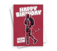 HWC Trading Ryan Reynolds Deadpool Deadpool Movie Star Fan Happy Birthdays Cards Celebrations Geetings Gifts - A5 (ID-005715)