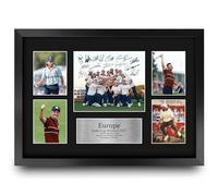 HWC Trading Ryder Cup Winners 2025 Europe Gifts Printed Signed Autograph Picture for Golf Memorabilia Fans - A3 Framed