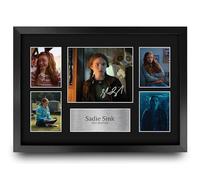 HWC Trading Sadie Sink Strange Hawkins Thing Max Mayfield Gifts Printed Signed Autograph Picture for TV Show Fans - A3 Framed