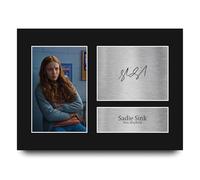 HWC Trading Sadie Sink Stranger Things Max Mayfield Gifts Printed Signed Autograph Picture for TV Show Fans - A4