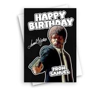 HWC Trading Samuel L Jackson Pulp Fiction Jules Winnfield Movie Star Fan Greeting Card - A5 (ID-005716)